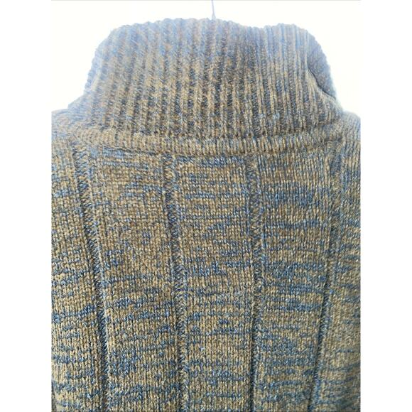 Tommy Bahama Sweater Men’s Quarter Zip Green Brown Sweater Sz X-Large - Picture 9 of 10